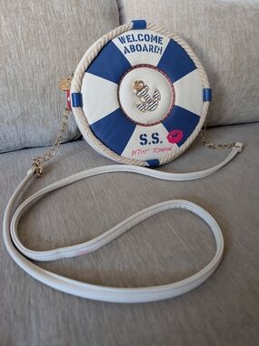 Betsey Johnson Welcome Aboard Nautical Purse